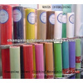 50Dx75D colorful fusible woven interlining for color fabrics